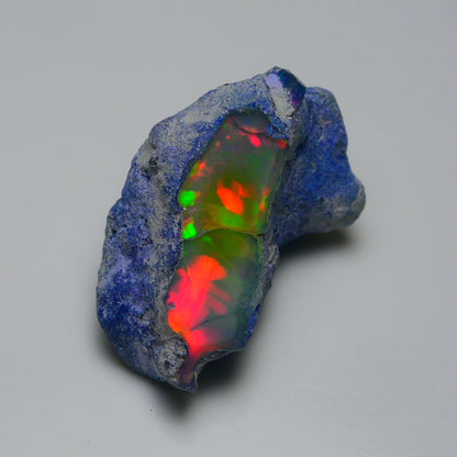 Rare Blue Opal 29.20 Carats | Natural Blue Ethiopian Opal Rough - Ready for Cutting & Jewelry!