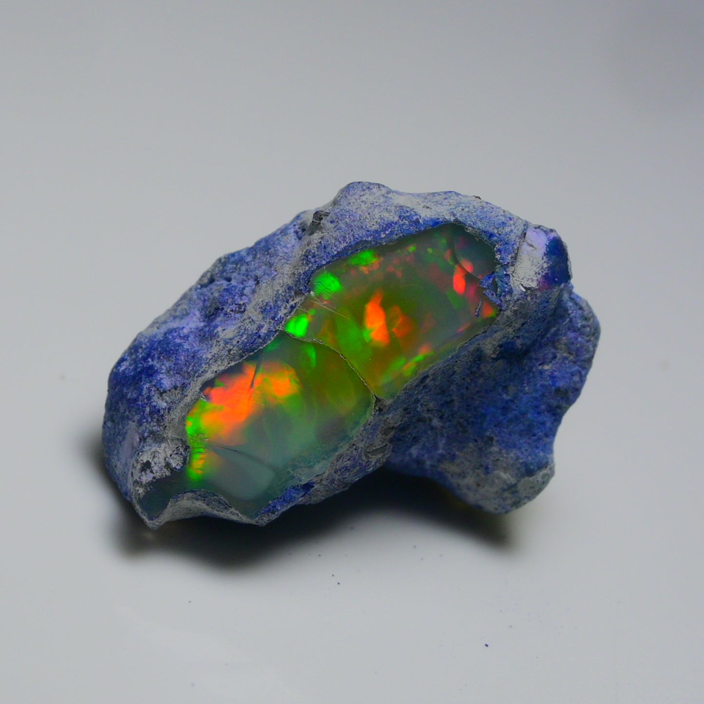 Rare Blue Opal 29.20 Carats | Natural Blue Ethiopian Opal Rough - Ready for Cutting & Jewelry!