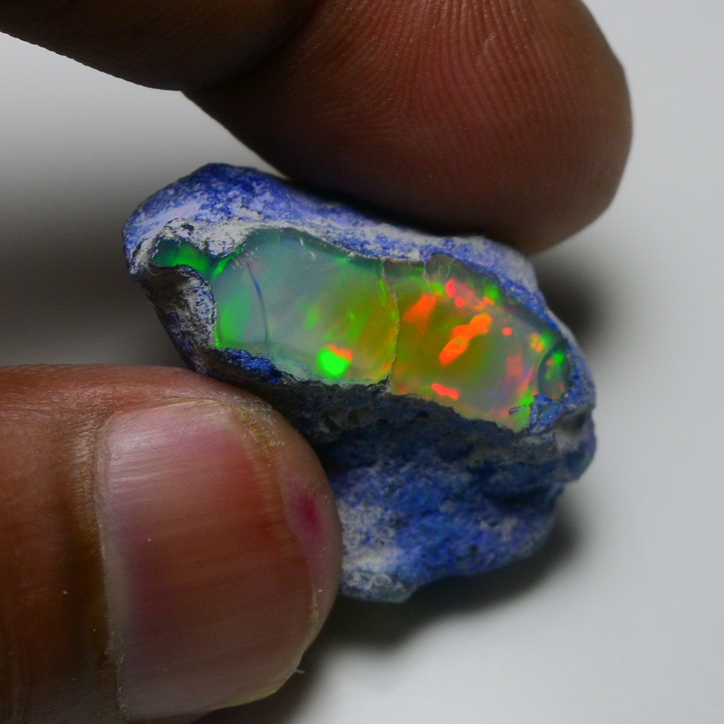 Rare Blue Opal 29.20 Carats | Natural Blue Ethiopian Opal Rough - Ready for Cutting & Jewelry!