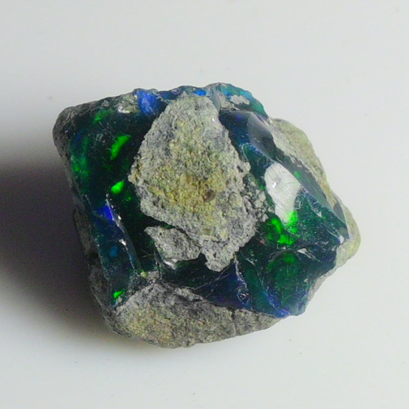 Black Opal Rough 22.45 Carats | Natural Ethiopian Opal Rough - Ready for Cutting & Jewelry | AAA Grade Opal Raw