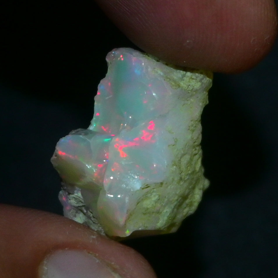 White Opal 22.90 Carats | Natural White Ethiopian Opal Rough - Ready for Cutting & Jewelry!