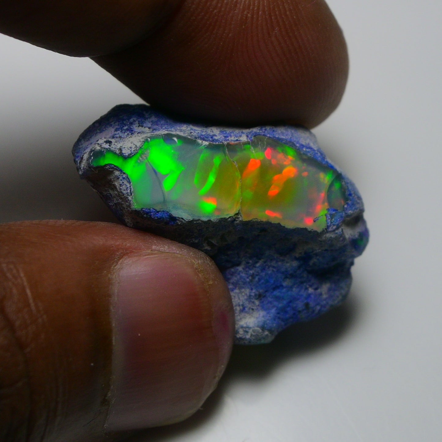 Rare Blue Opal 29.20 Carats | Natural Blue Ethiopian Opal Rough - Ready for Cutting & Jewelry!