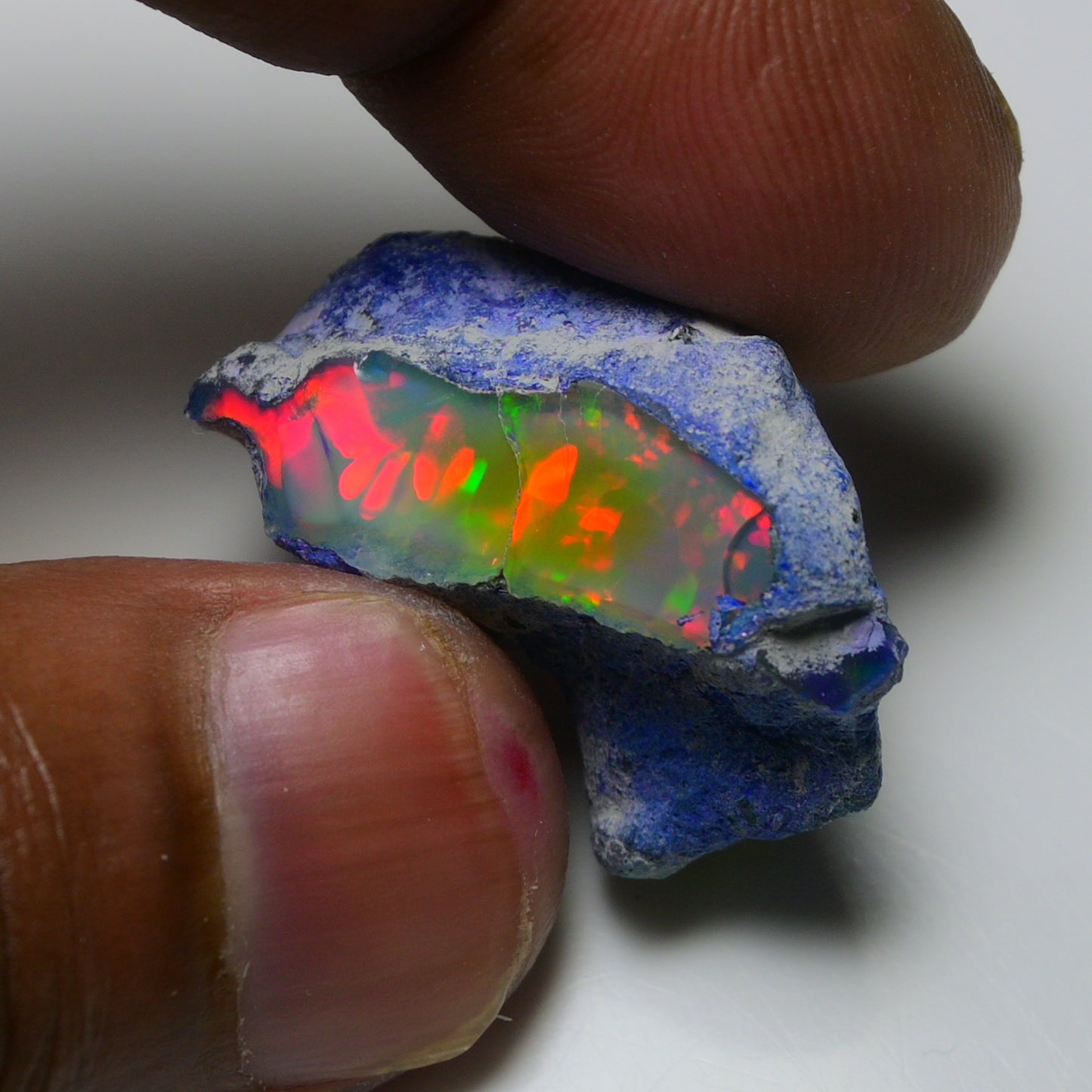 Rare Blue Opal 29.20 Carats | Natural Blue Ethiopian Opal Rough - Ready for Cutting & Jewelry!