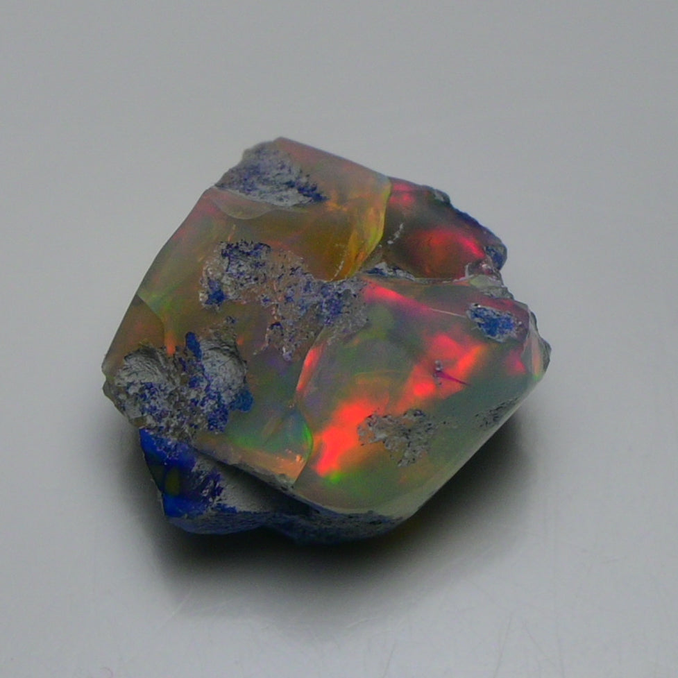 Rare Blue Opal 19.40 Carats | Natural Blue Ethiopian Opal Rough - Ready for Cutting & Jewelry!