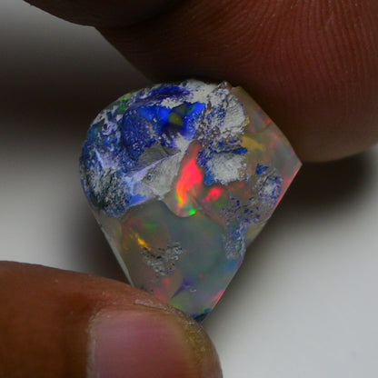Rare Blue Opal 19.40 Carats | Natural Blue Ethiopian Opal Rough - Ready for Cutting & Jewelry!