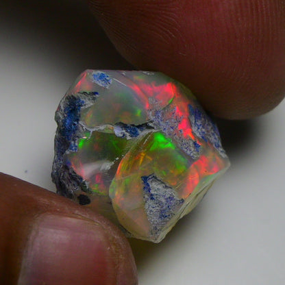 Rare Blue Opal 19.40 Carats | Natural Blue Ethiopian Opal Rough - Ready for Cutting & Jewelry!