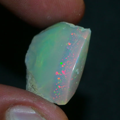 White Opal 16.20 Carats | Natural White Ethiopian Opal Rough - Ready for Cutting & Jewelry!