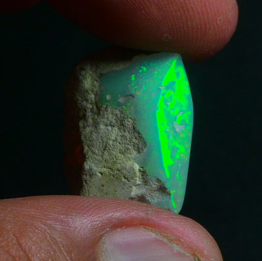 White Opal 16.20 Carats | Natural White Ethiopian Opal Rough - Ready for Cutting & Jewelry!