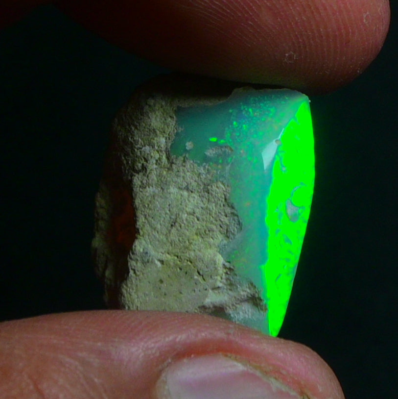 White Opal 16.20 Carats | Natural White Ethiopian Opal Rough - Ready for Cutting & Jewelry!