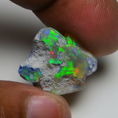 Rare White Opal 16.75 Carats | Natural White Ethiopian Opal Rough - Ready for Cutting & Jewelry!