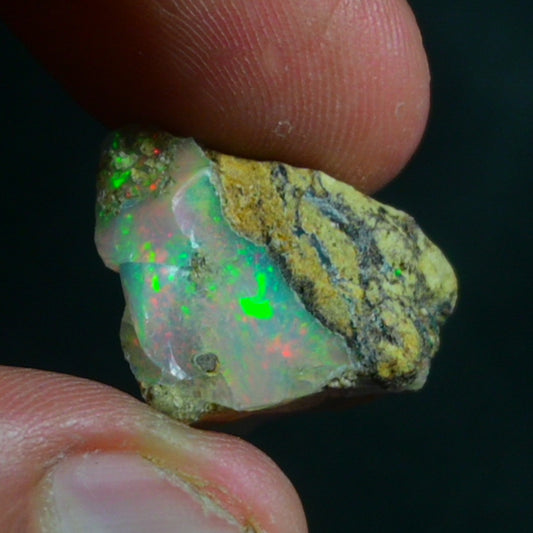 White Opal 15.20 Carats | Natural White Ethiopian Opal Rough - Ready for Cutting & Jewelry!