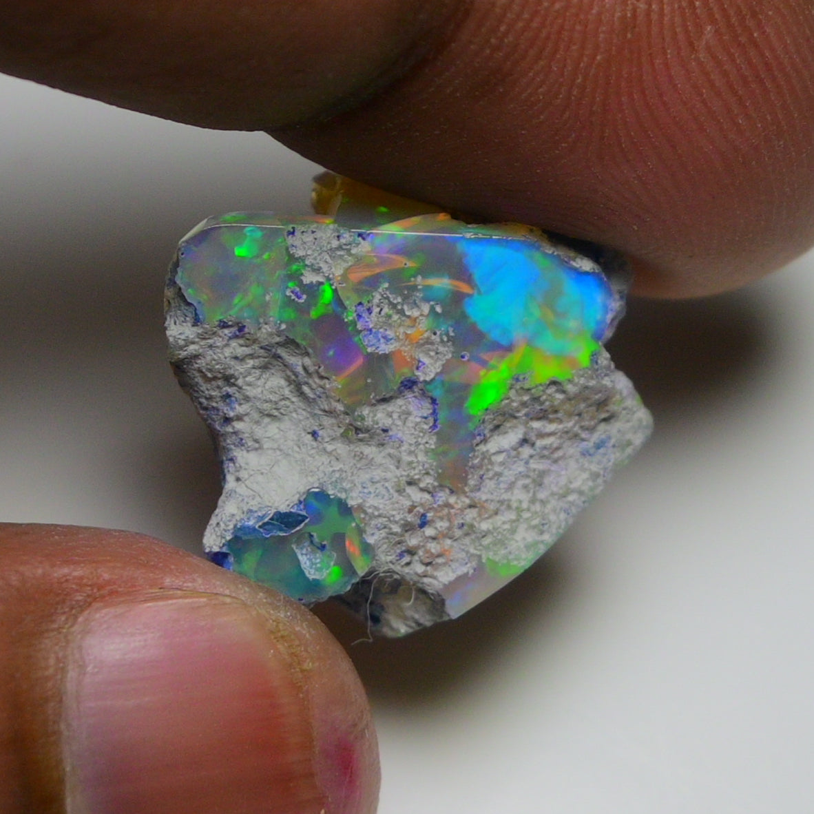 Rare White Opal 16.75 Carats | Natural White Ethiopian Opal Rough - Ready for Cutting & Jewelry!
