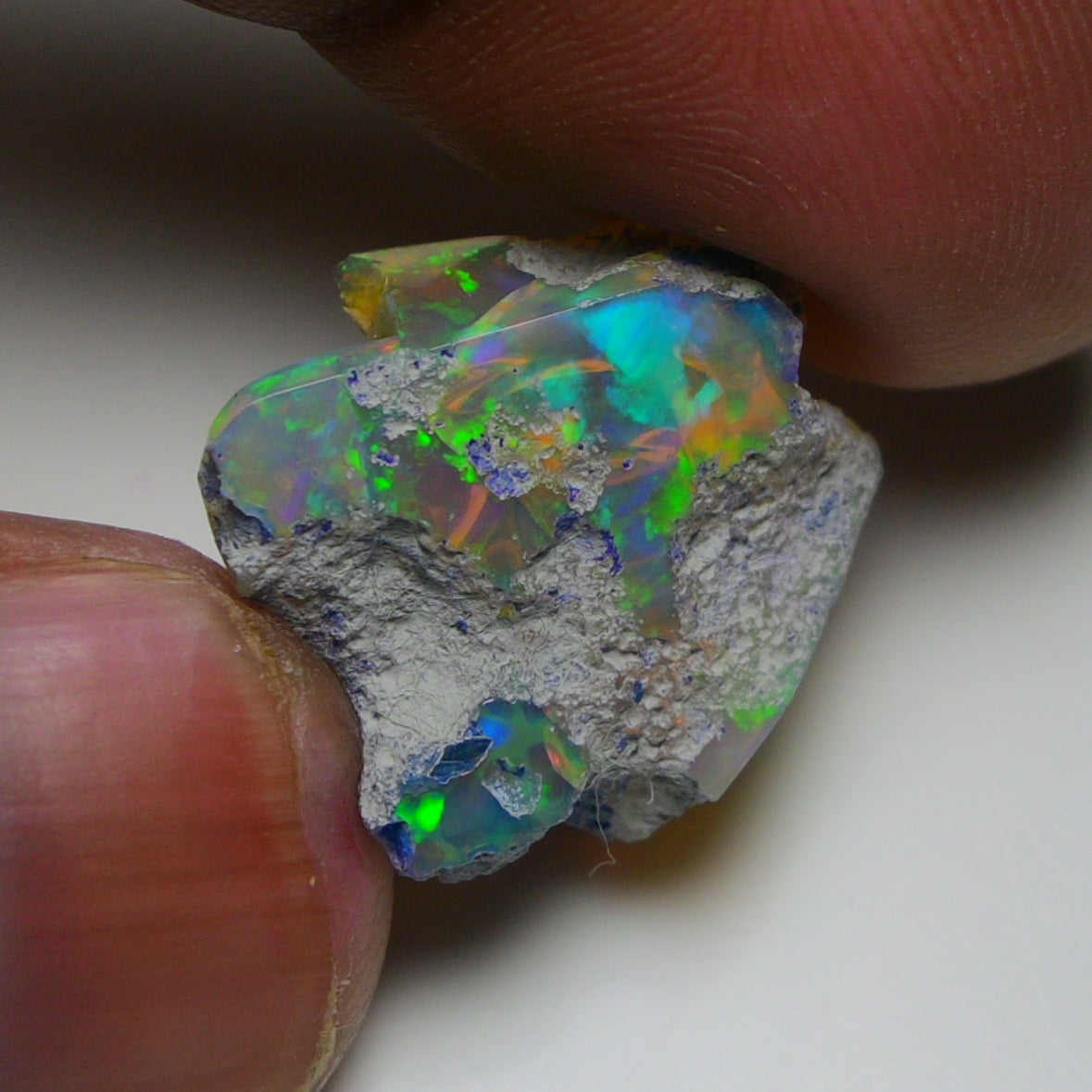 Rare White Opal 16.75 Carats | Natural White Ethiopian Opal Rough - Ready for Cutting & Jewelry!