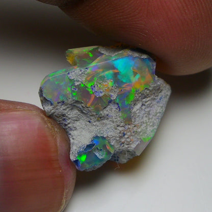 Rare White Opal 16.75 Carats | Natural White Ethiopian Opal Rough - Ready for Cutting & Jewelry!