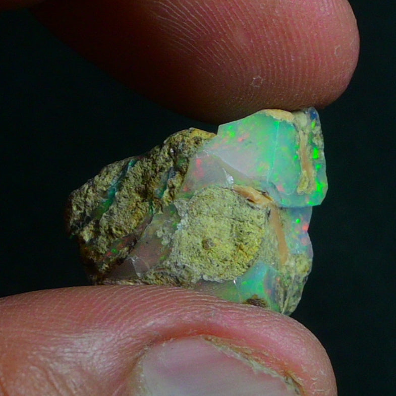 White Opal 15.20 Carats | Natural White Ethiopian Opal Rough - Ready for Cutting & Jewelry!