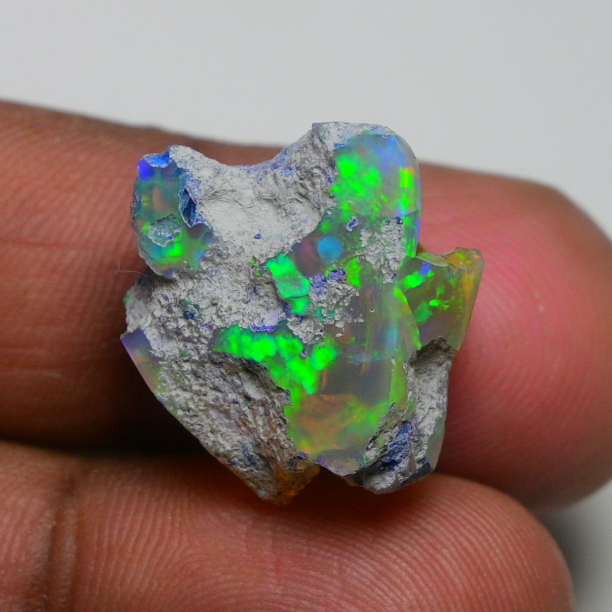 Rare White Opal 16.75 Carats | Natural White Ethiopian Opal Rough - Ready for Cutting & Jewelry!