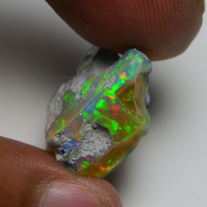 Rare White Opal 16.75 Carats | Natural White Ethiopian Opal Rough - Ready for Cutting & Jewelry!