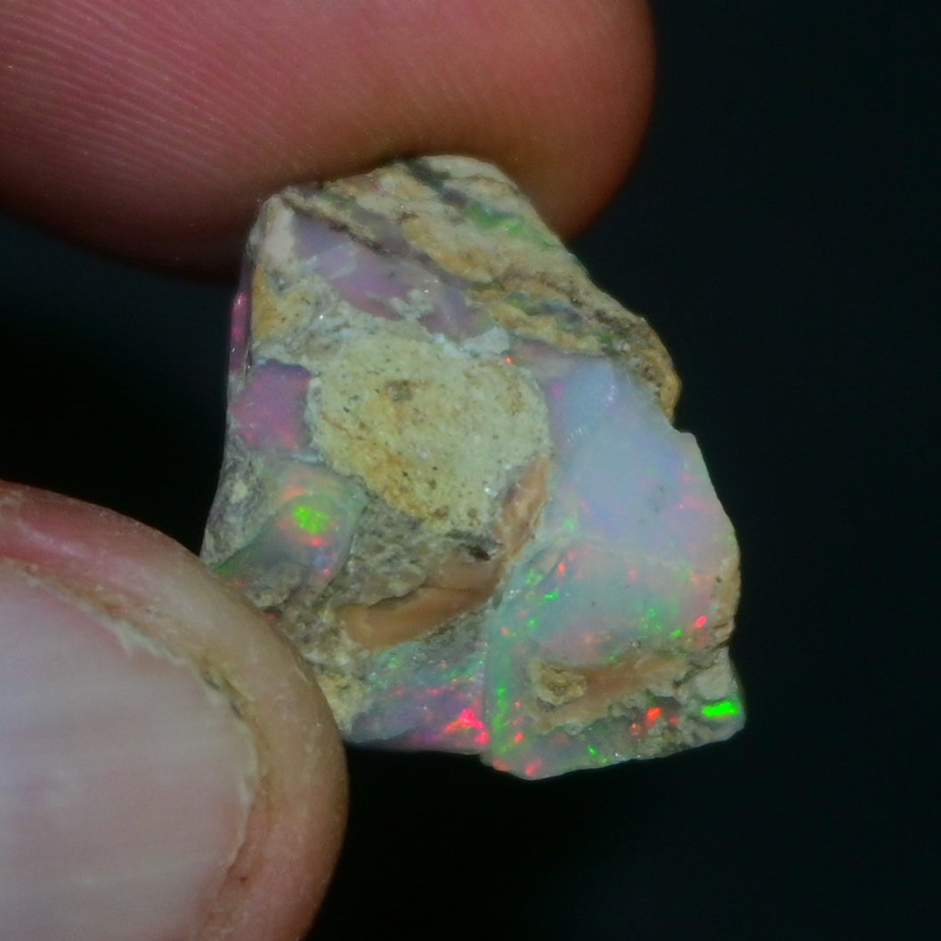 White Opal 15.20 Carats | Natural White Ethiopian Opal Rough - Ready for Cutting & Jewelry!