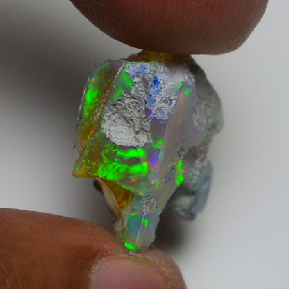 Rare White Opal 16.75 Carats | Natural White Ethiopian Opal Rough - Ready for Cutting & Jewelry!
