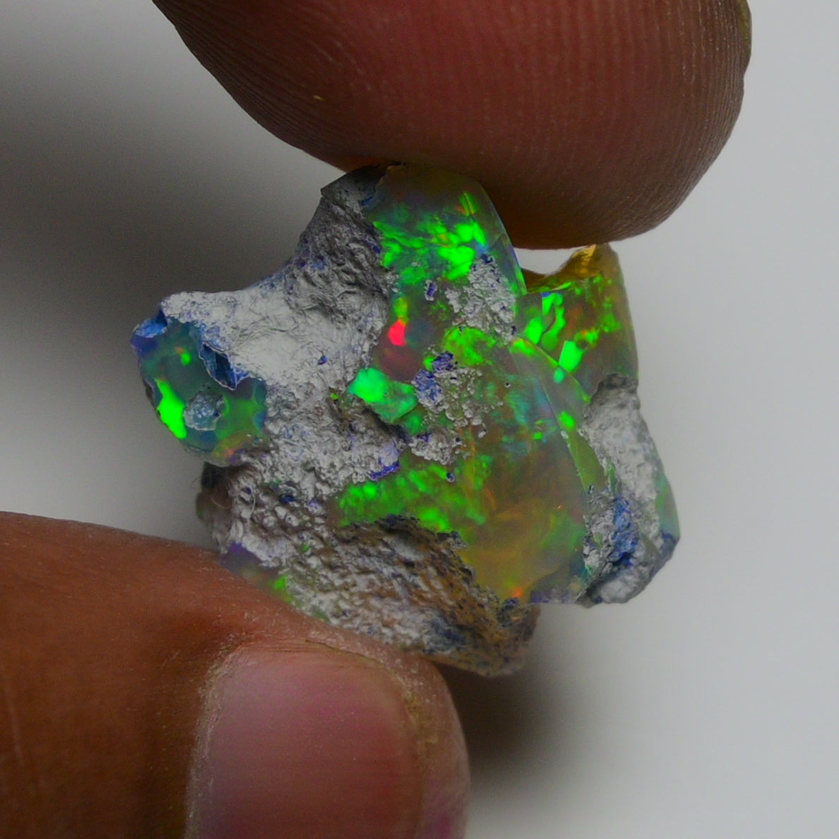Rare White Opal 16.75 Carats | Natural White Ethiopian Opal Rough - Ready for Cutting & Jewelry!