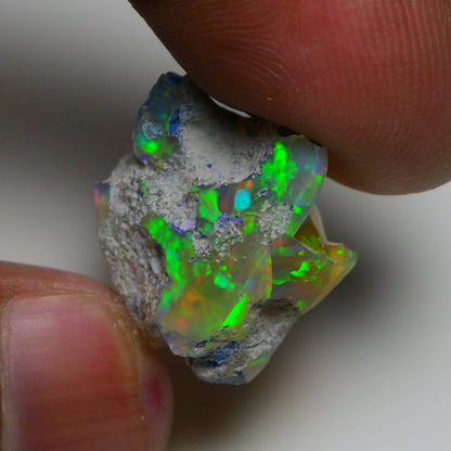 Rare White Opal 16.75 Carats | Natural White Ethiopian Opal Rough - Ready for Cutting & Jewelry!