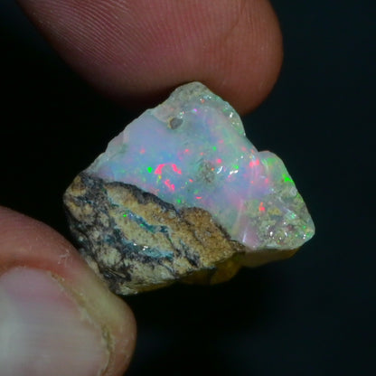 White Opal 15.20 Carats | Natural White Ethiopian Opal Rough - Ready for Cutting & Jewelry!