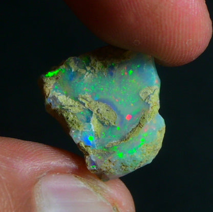 White Opal 16.85 Carats | Natural White Ethiopian Opal Rough - Ready for Cutting & Jewelry!