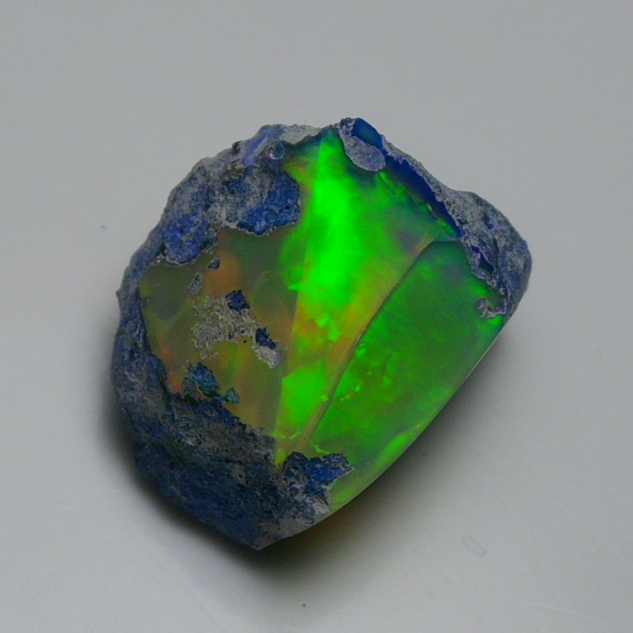 Rare Blue Opal 14.45 Carats | Natural Blue Ethiopian Opal Rough - Ready for Cutting & Jewelry!