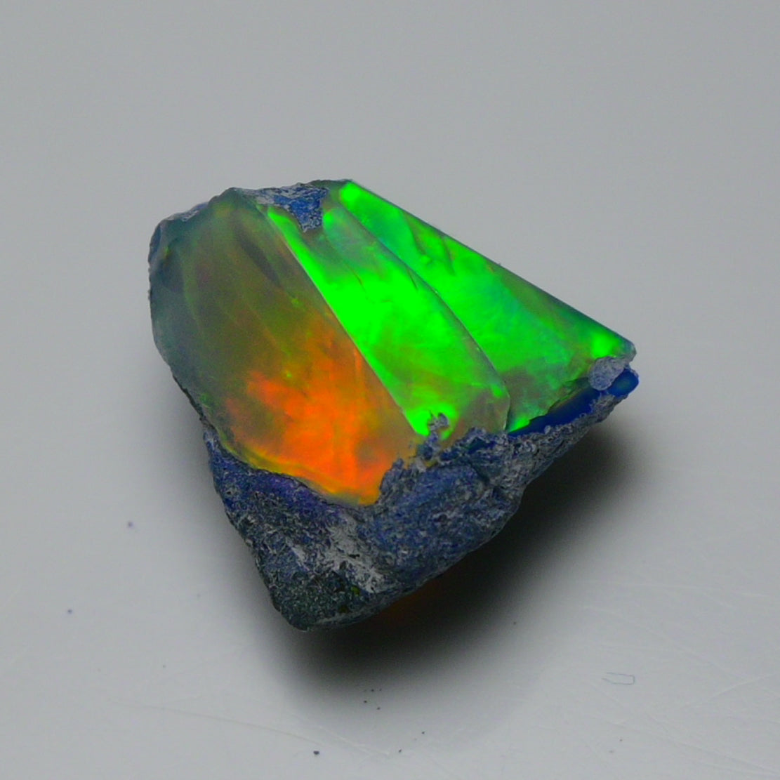 Rare Blue Opal 14.45 Carats | Natural Blue Ethiopian Opal Rough - Ready for Cutting & Jewelry!