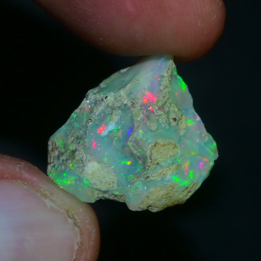White Opal 16.85 Carats | Natural White Ethiopian Opal Rough - Ready for Cutting & Jewelry!