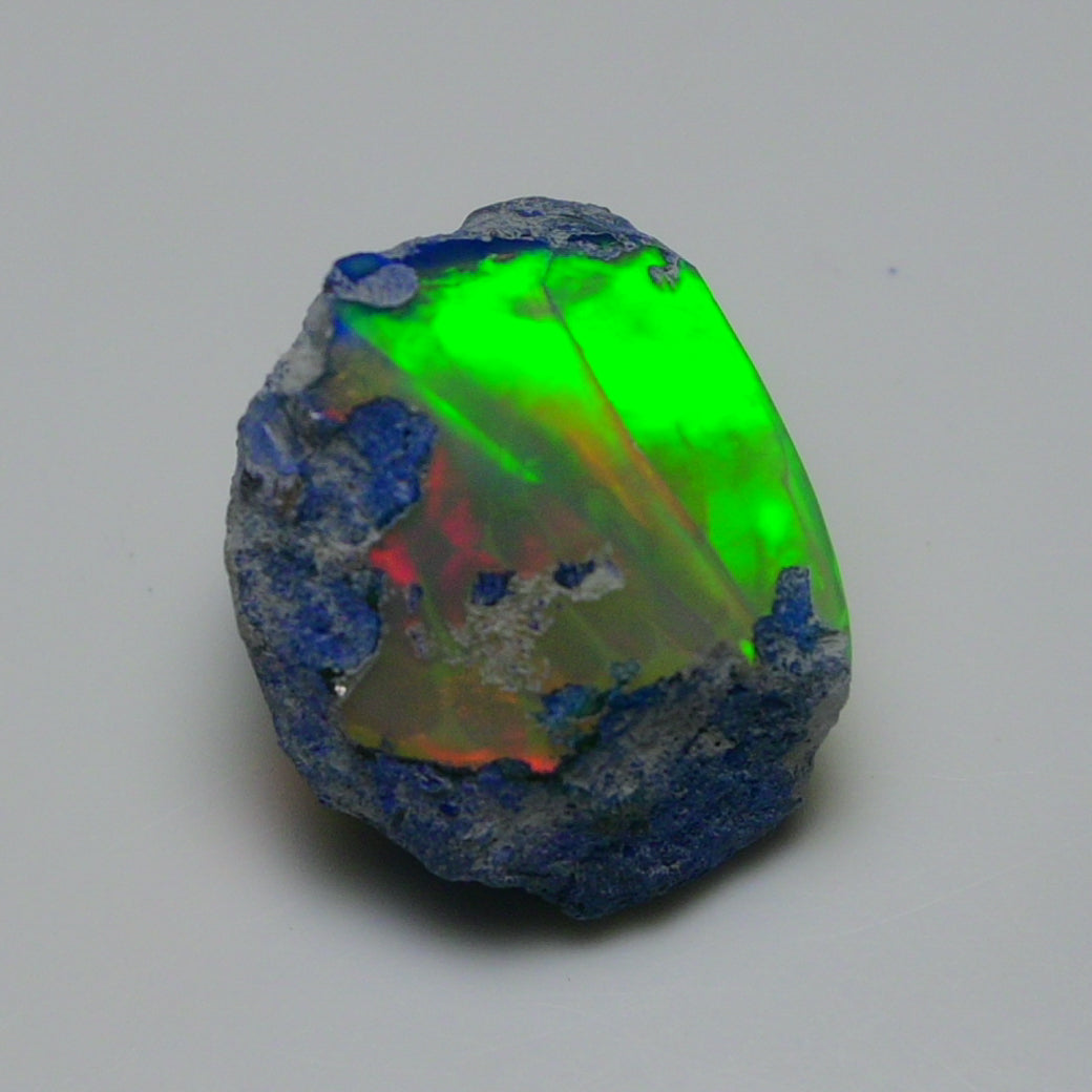 Rare Blue Opal 14.45 Carats | Natural Blue Ethiopian Opal Rough - Ready for Cutting & Jewelry!
