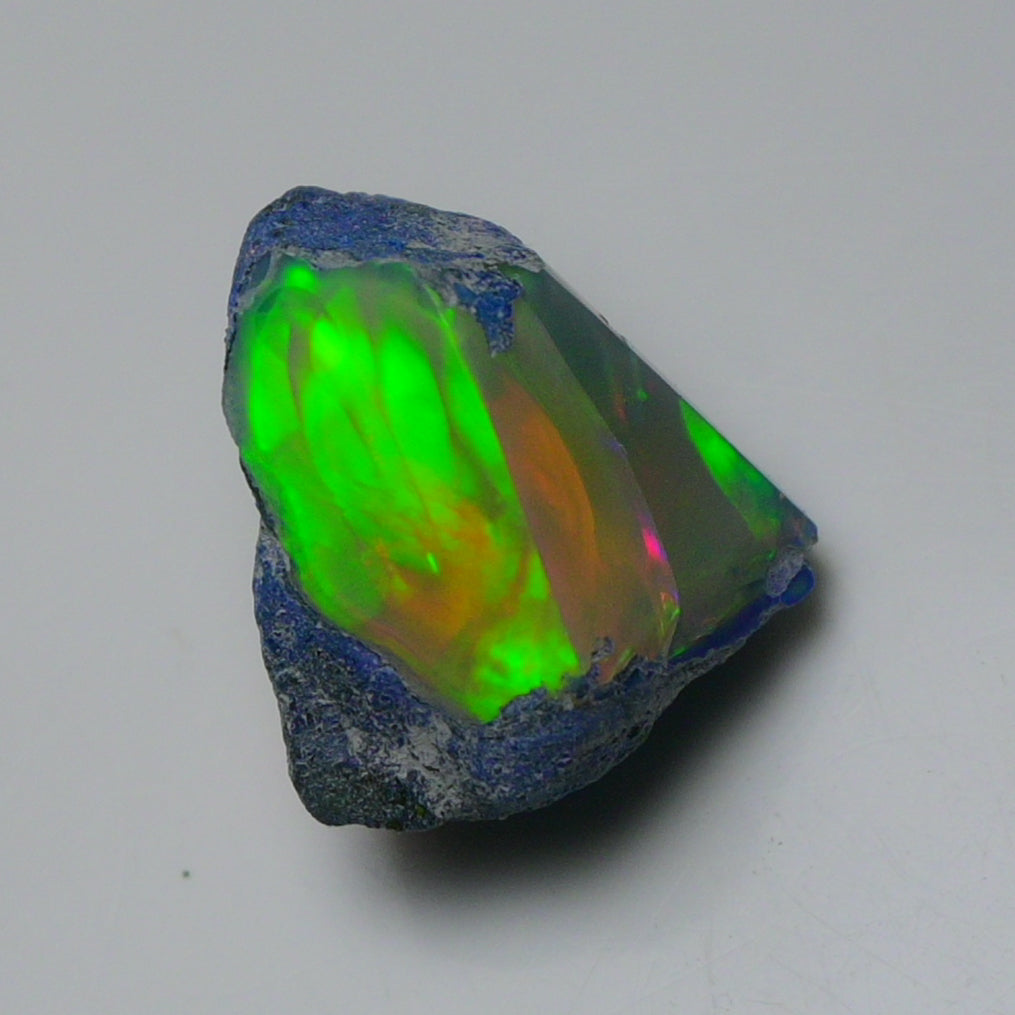 Rare Blue Opal 14.45 Carats | Natural Blue Ethiopian Opal Rough - Ready for Cutting & Jewelry!