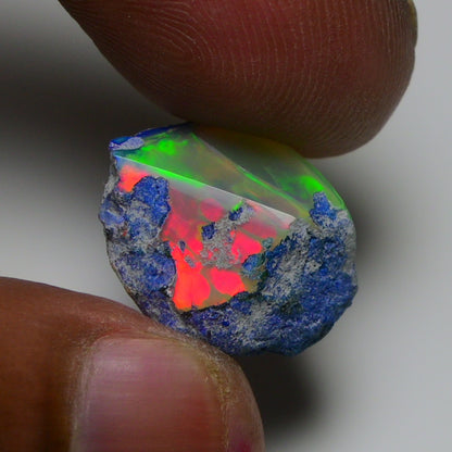 Rare Blue Opal 14.45 Carats | Natural Blue Ethiopian Opal Rough - Ready for Cutting & Jewelry!