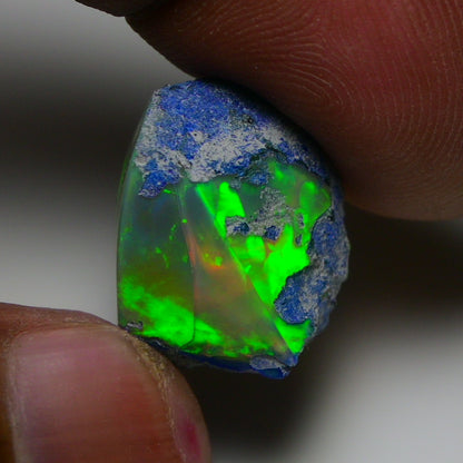 Rare Blue Opal 14.45 Carats | Natural Blue Ethiopian Opal Rough - Ready for Cutting & Jewelry!