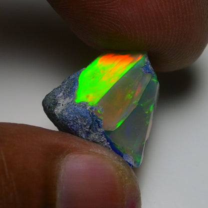Rare Blue Opal 14.45 Carats | Natural Blue Ethiopian Opal Rough - Ready for Cutting & Jewelry!