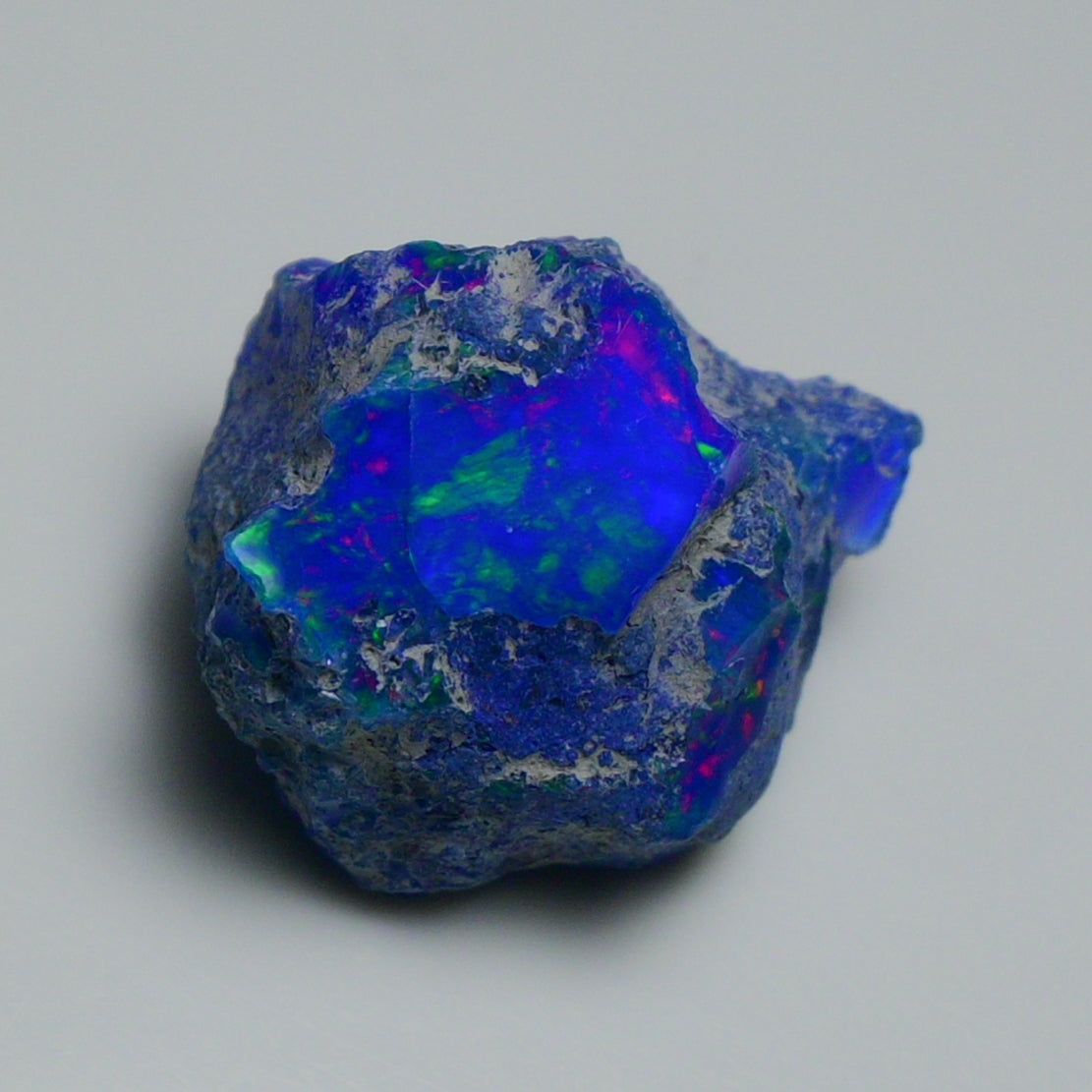 Rare Blue Opal 19.75 Carats | Natural Blue Ethiopian Opal Rough - Ready for Cutting & Jewelry!