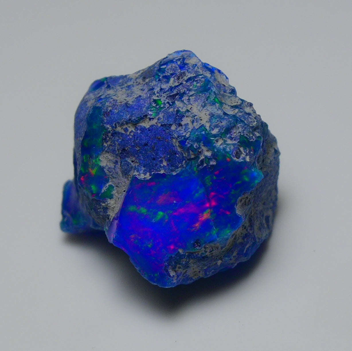 Rare Blue Opal 19.75 Carats | Natural Blue Ethiopian Opal Rough - Ready for Cutting & Jewelry!