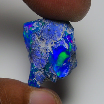 Rare Blue Opal 19.75 Carats | Natural Blue Ethiopian Opal Rough - Ready for Cutting & Jewelry!