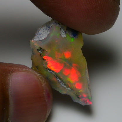 Rare White Opal 14.55 Carats | Natural White Ethiopian Opal Rough - Ready for Cutting & Jewelry!