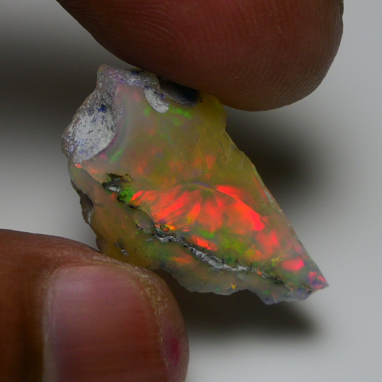 Rare White Opal 14.55 Carats | Natural White Ethiopian Opal Rough - Ready for Cutting & Jewelry!