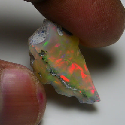 Rare White Opal 14.55 Carats | Natural White Ethiopian Opal Rough - Ready for Cutting & Jewelry!