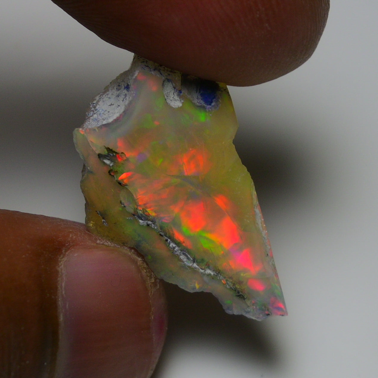 Rare White Opal 14.55 Carats | Natural White Ethiopian Opal Rough - Ready for Cutting & Jewelry!