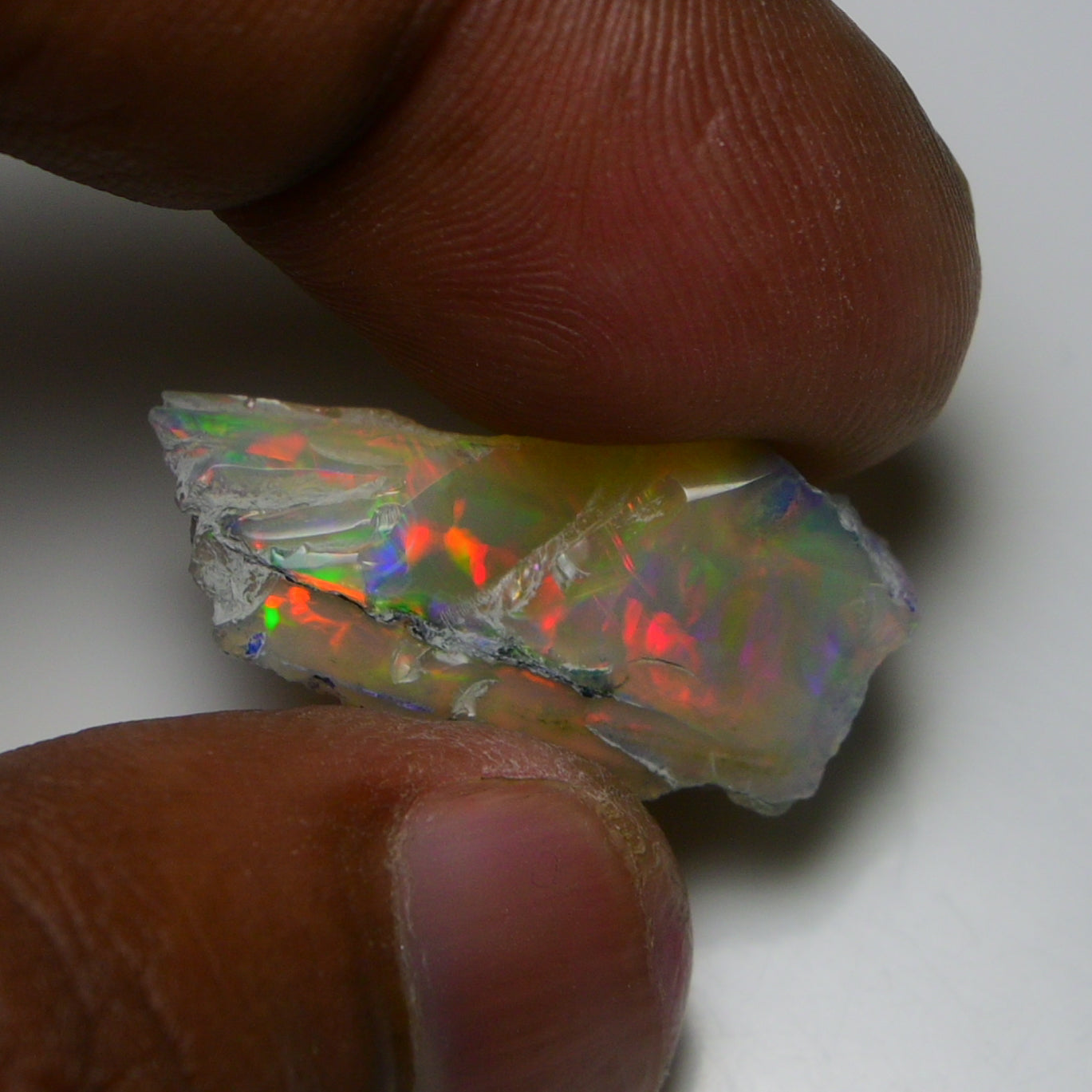 Rare White Opal 14.55 Carats | Natural White Ethiopian Opal Rough - Ready for Cutting & Jewelry!