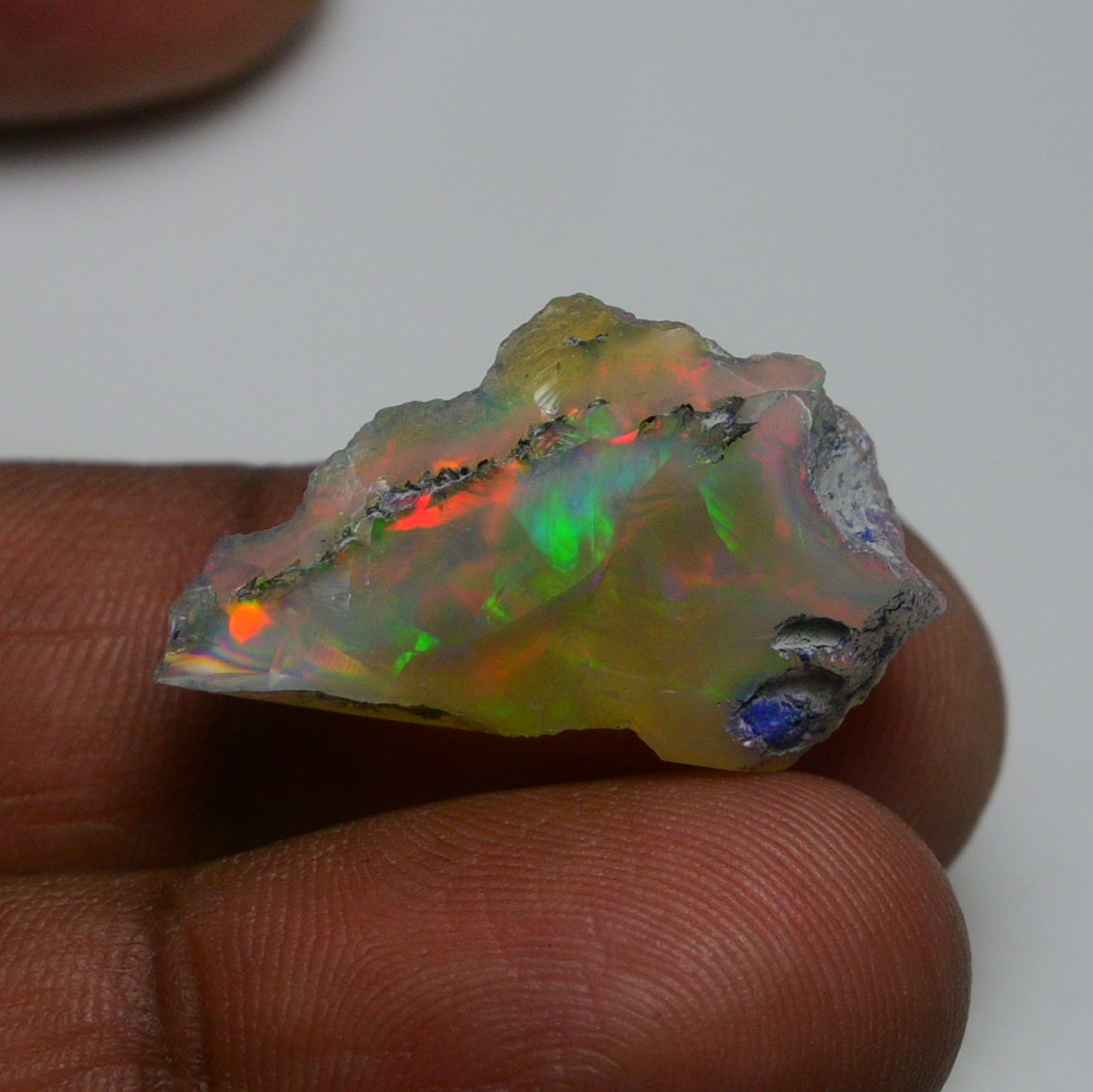 Rare White Opal 14.55 Carats | Natural White Ethiopian Opal Rough - Ready for Cutting & Jewelry!