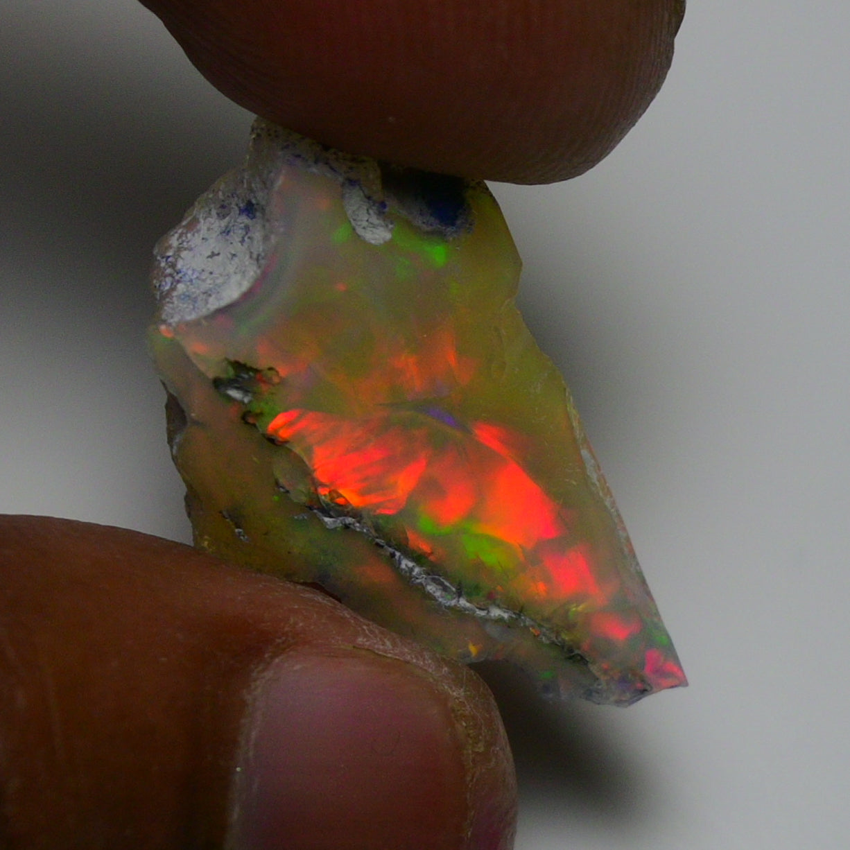 Rare White Opal 14.55 Carats | Natural White Ethiopian Opal Rough - Ready for Cutting & Jewelry!