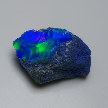 Rare Blue Opal 17.40 Carats | Natural Blue Ethiopian Opal Rough - Ready for Cutting & Jewelry!