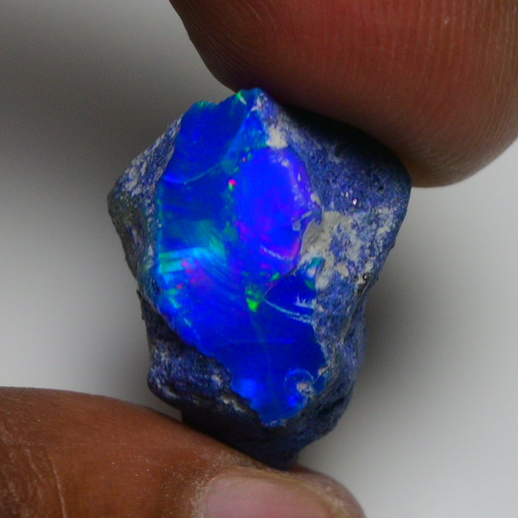 Rare Blue Opal 17.40 Carats | Natural Blue Ethiopian Opal Rough - Ready for Cutting & Jewelry!