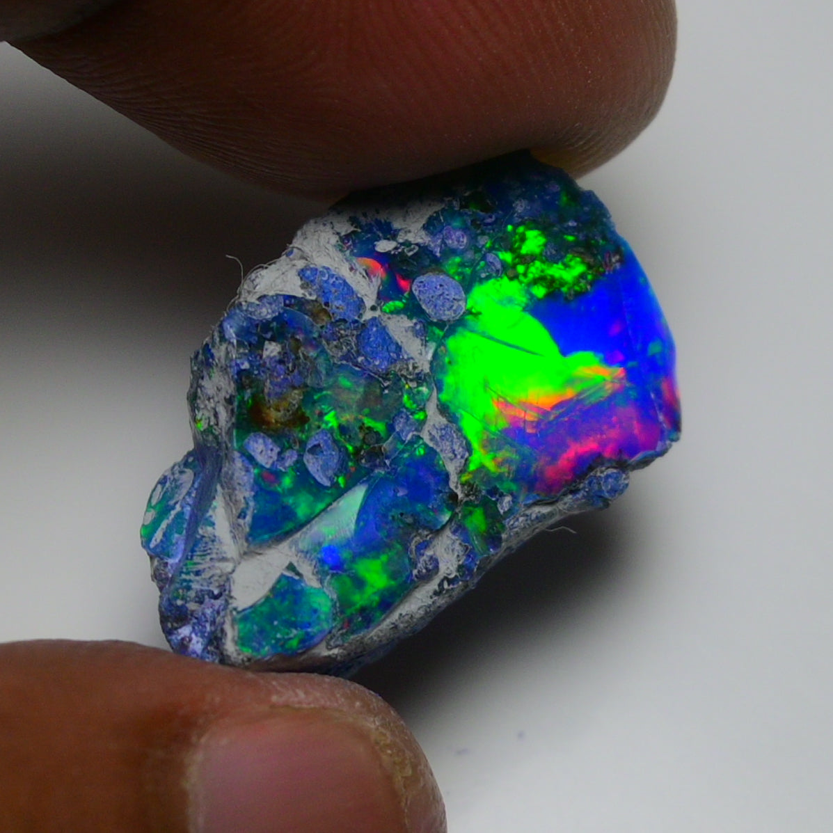 Rare Blue Opal 13.55 Carats | Natural Blue Ethiopian Opal Rough - Ready for Cutting & Jewelry!
