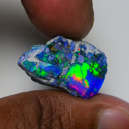 Rare Blue Opal 13.55 Carats | Natural Blue Ethiopian Opal Rough - Ready for Cutting & Jewelry!