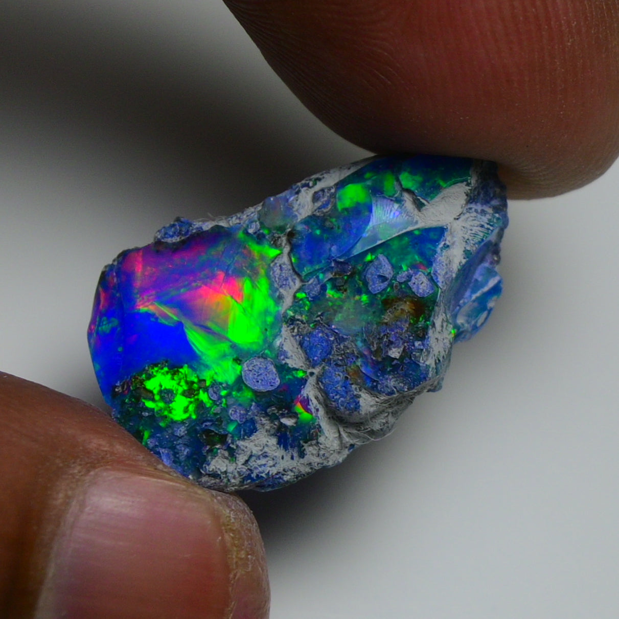 Rare Blue Opal 13.55 Carats | Natural Blue Ethiopian Opal Rough - Ready for Cutting & Jewelry!